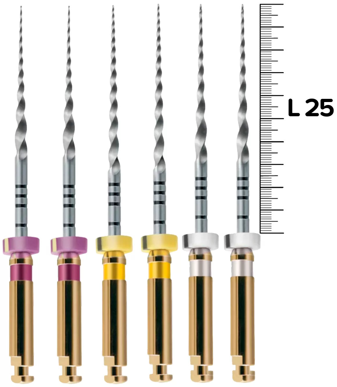 ProTaper Universal (S1,S2,F1/25мм) машинные (6 шт.)