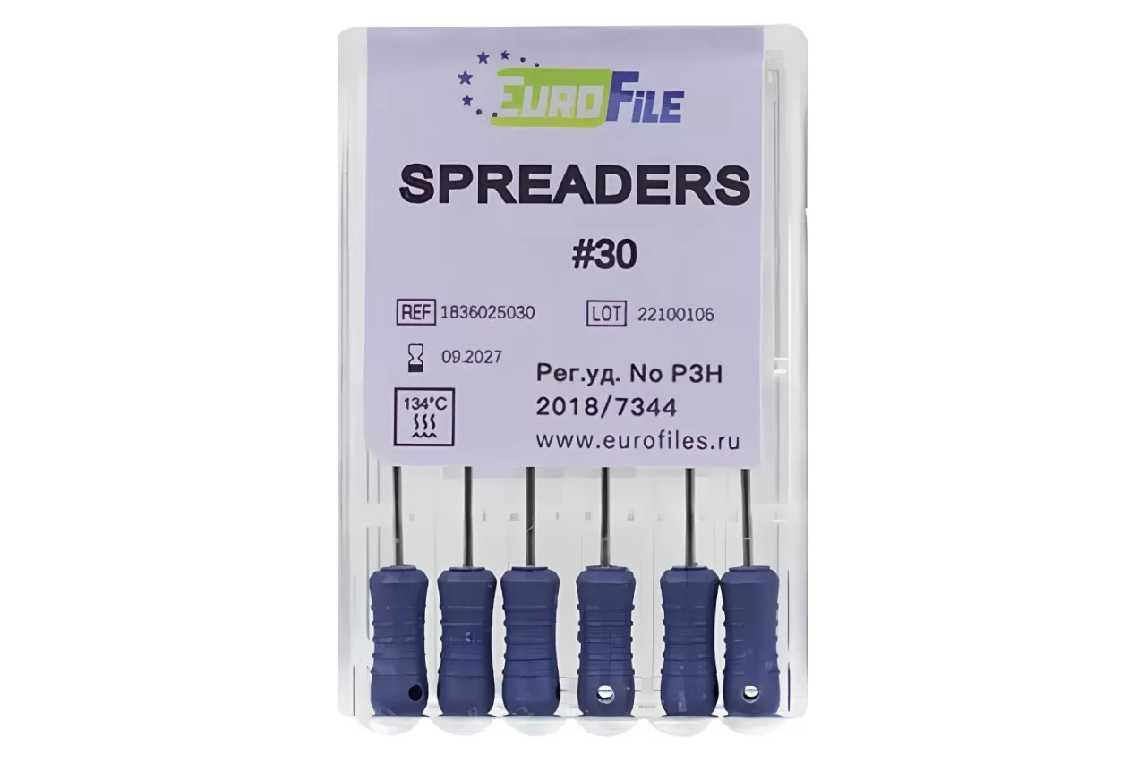 Spreaders Eurofile N30 L25 ник.-титан ручной (6 шт.)
