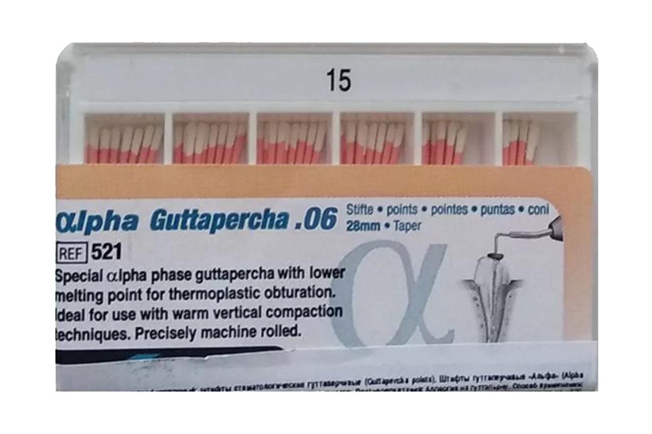 Alpha Гуттаперча .06 N15 (60 шт.)