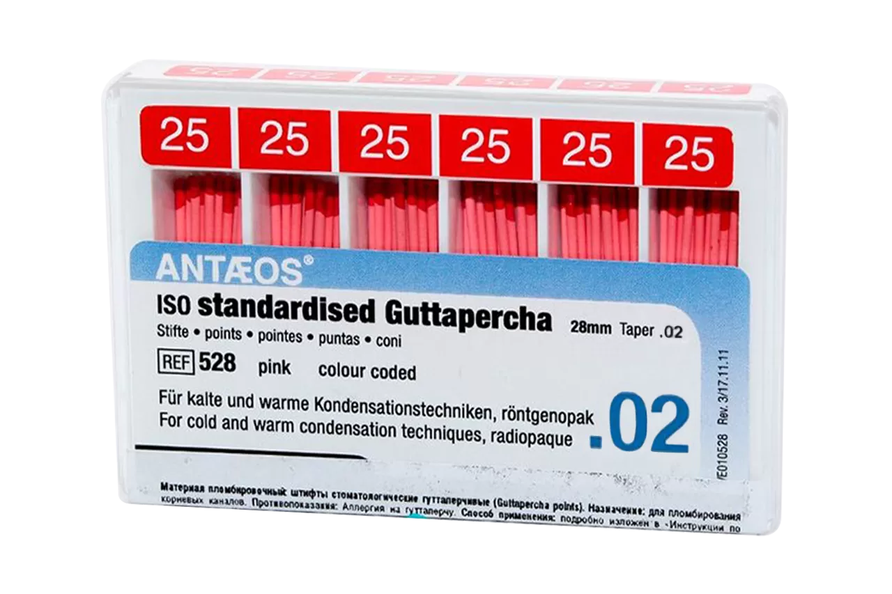 Antaeos Гуттаперча .02 N25 (120 шт.)