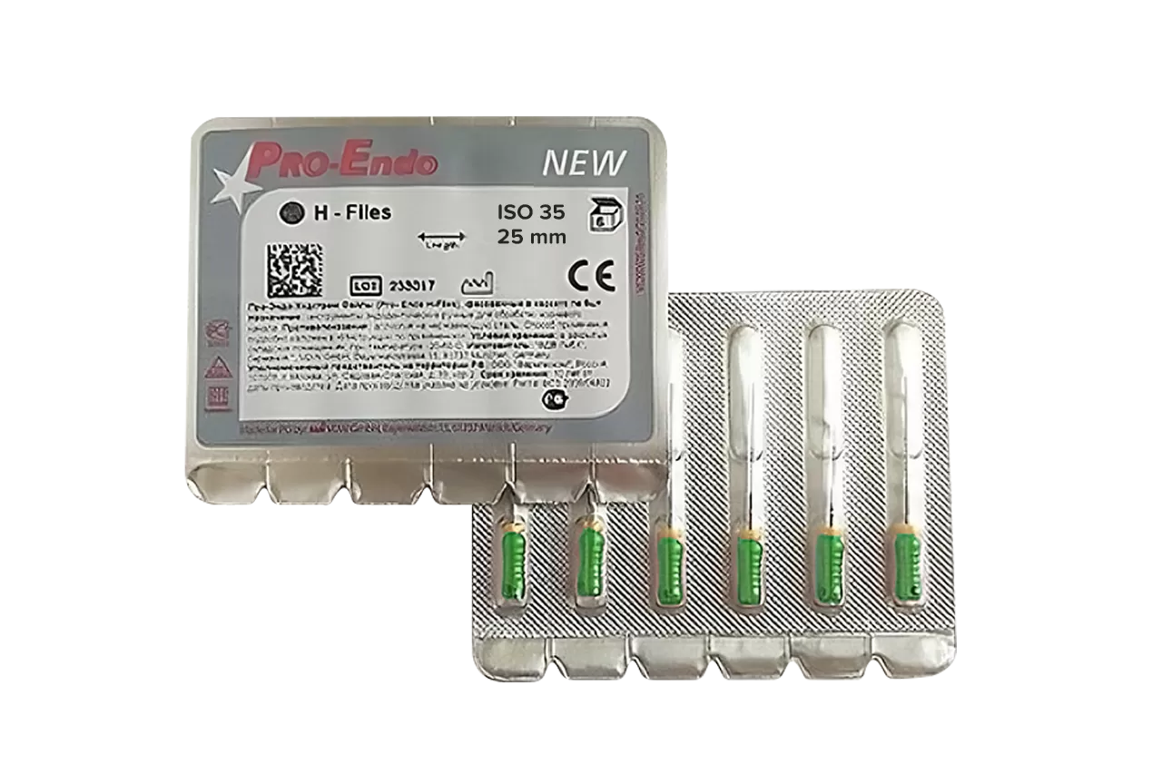 H-Files Pro-Endo N35 L25 ручные (6 шт.)