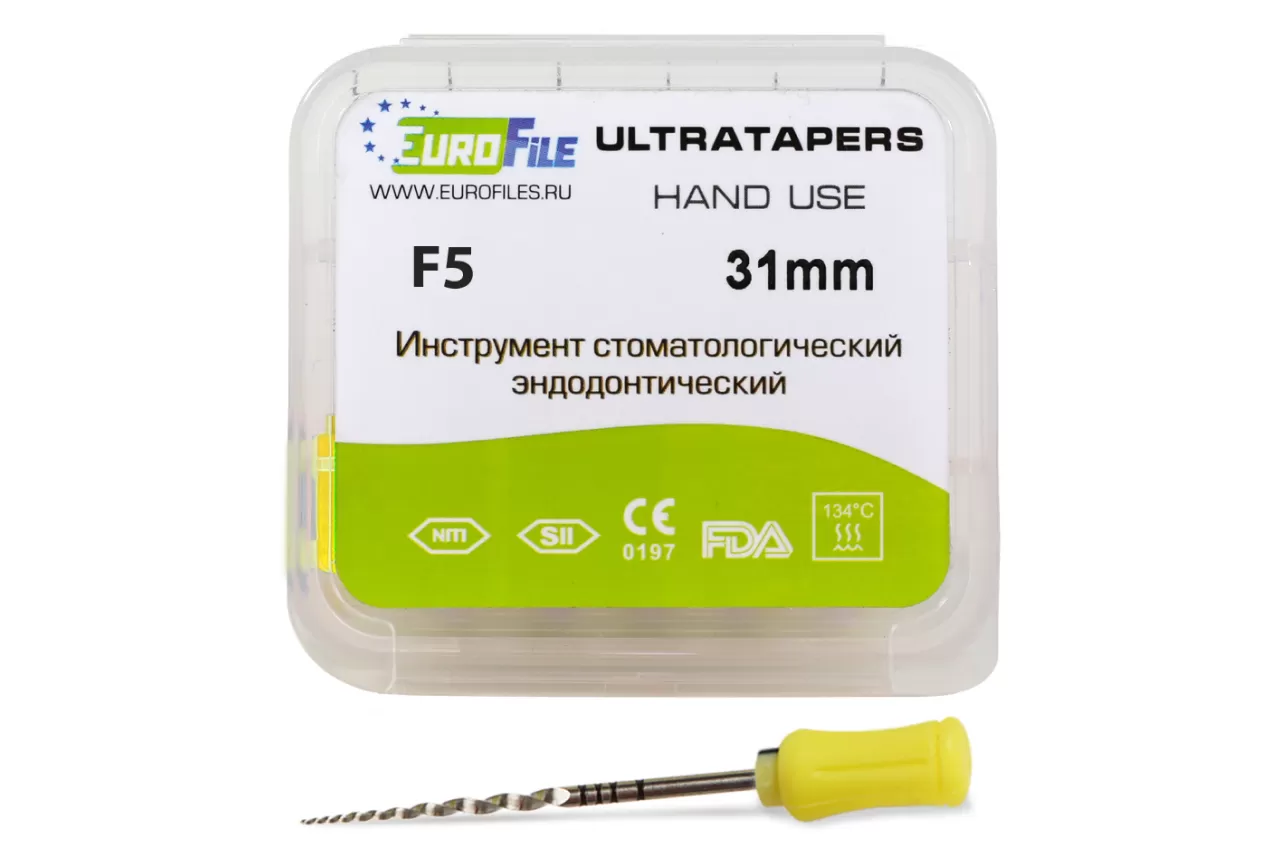 Ручные файлы 31мм F5 (6шт), Еврофайл