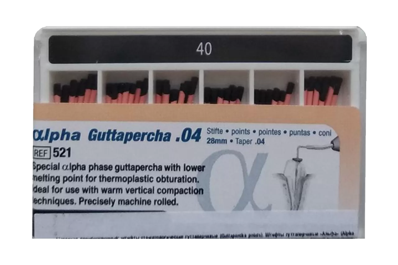 Alpha Гуттаперча .04 N40 (60 шт.)