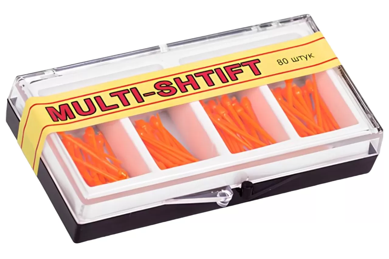 Беззольные штифты Multi-Shtift Оранжевые (1.5 мм. x 80 шт.)