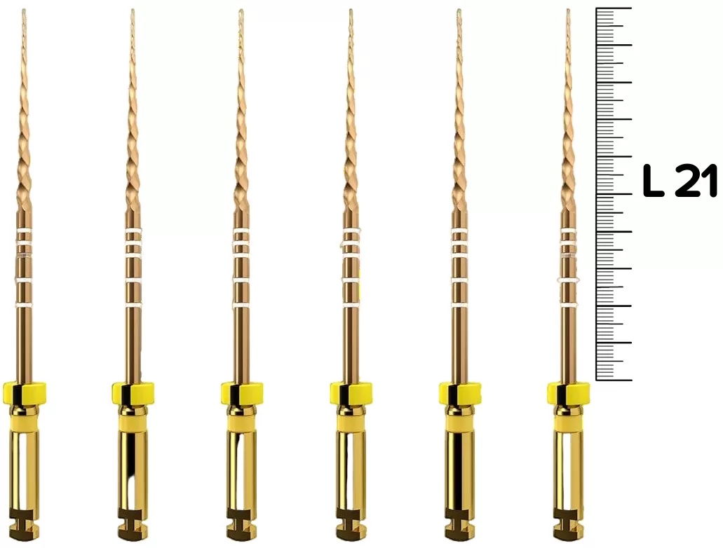ProTaper Gold F1 21мм ster машинные (6шт), Dentsply