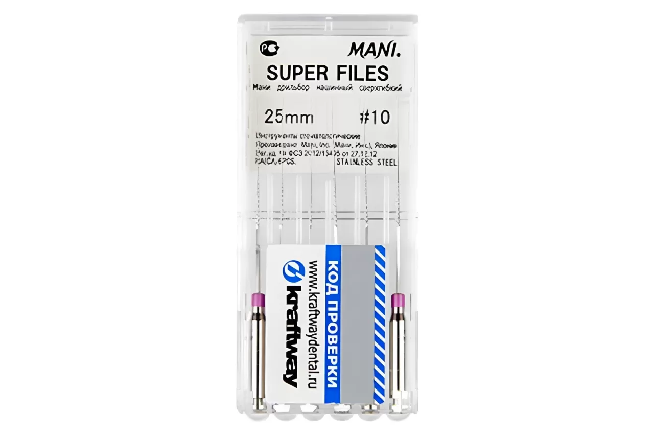 Super Files Mani N10 L25 машинный (6 шт.)