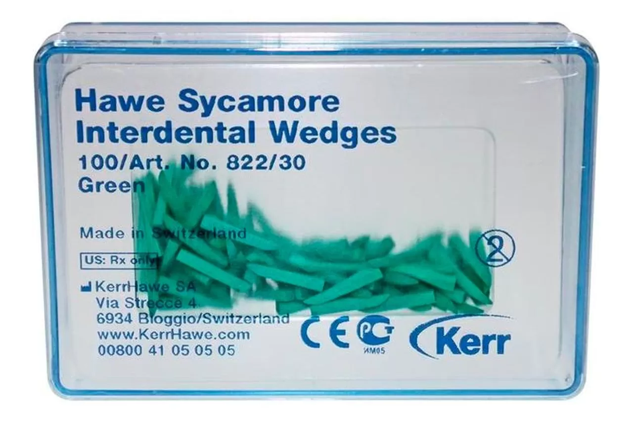 822/30 Клинья Sycamore Interdental деревянные зеленые (100 шт.)