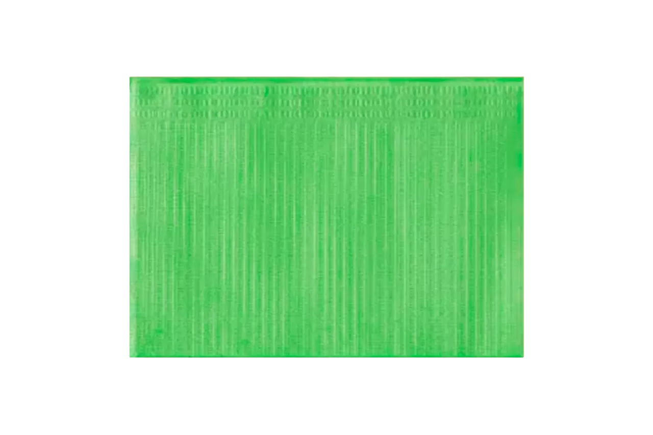 Салфетки нагрудные Euronda Basic 2-сл. зеленые (500 шт.)