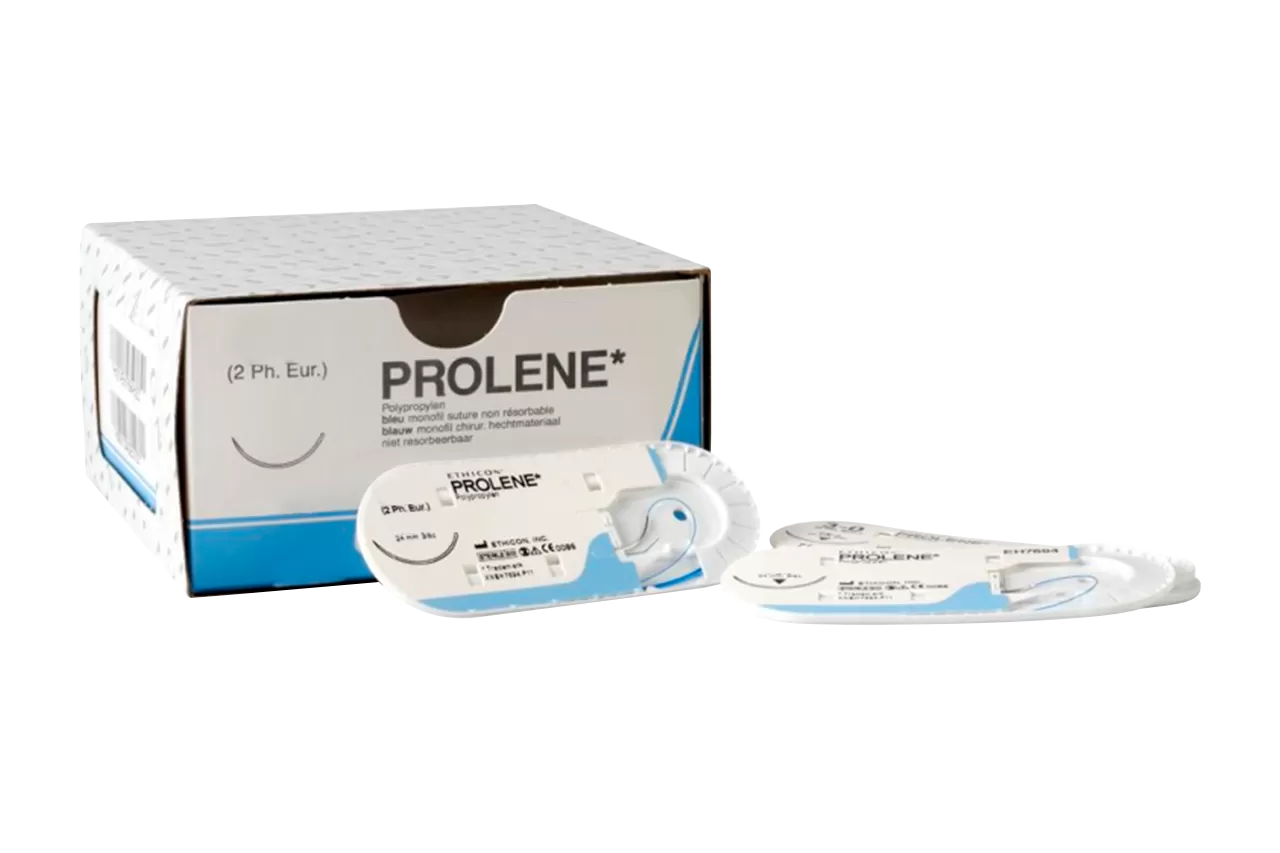 Prolene W8003Т 6/0, 45см, игла об.-реж.: 11мм, 1/2 (24 шт.)