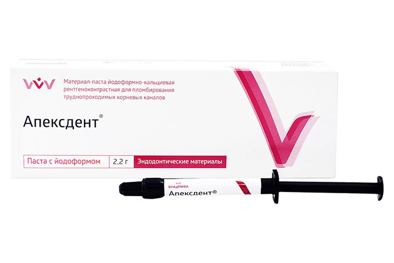 Апексдент с иодоформом, паста (2,2 гр.), ВладМиВа