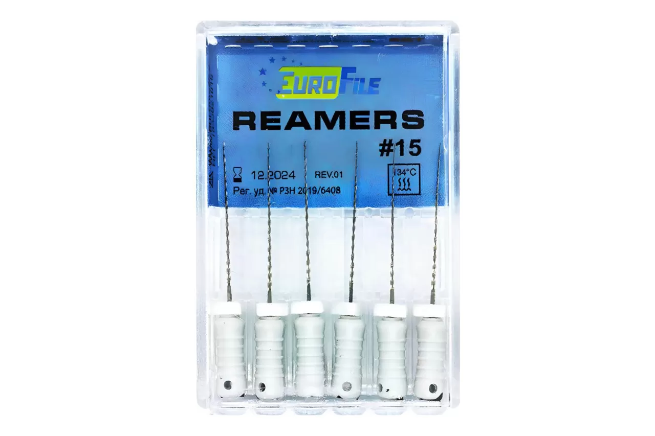 Reamers Eurofile N15 L25 ручной (6 шт.)