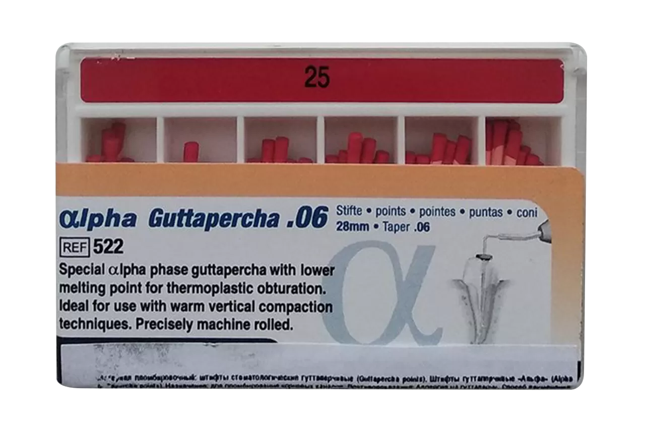 Alpha Гуттаперча .06 N25 (60 шт.)