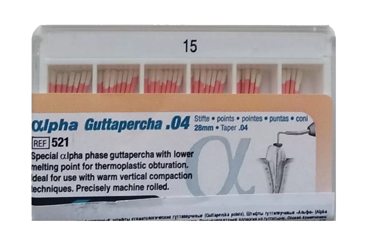Alpha Гуттаперча .04 N15 (60 шт.)