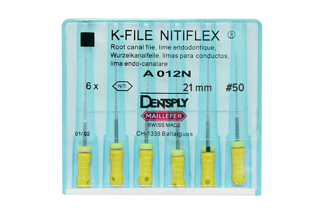 K-File Nitiflex N50 L21 ручные (6 шт.)