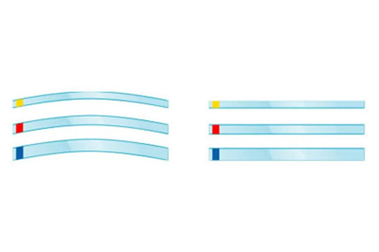 Матрицы Transparent Strips, красные 73 мм х 8 мм (100 шт.)