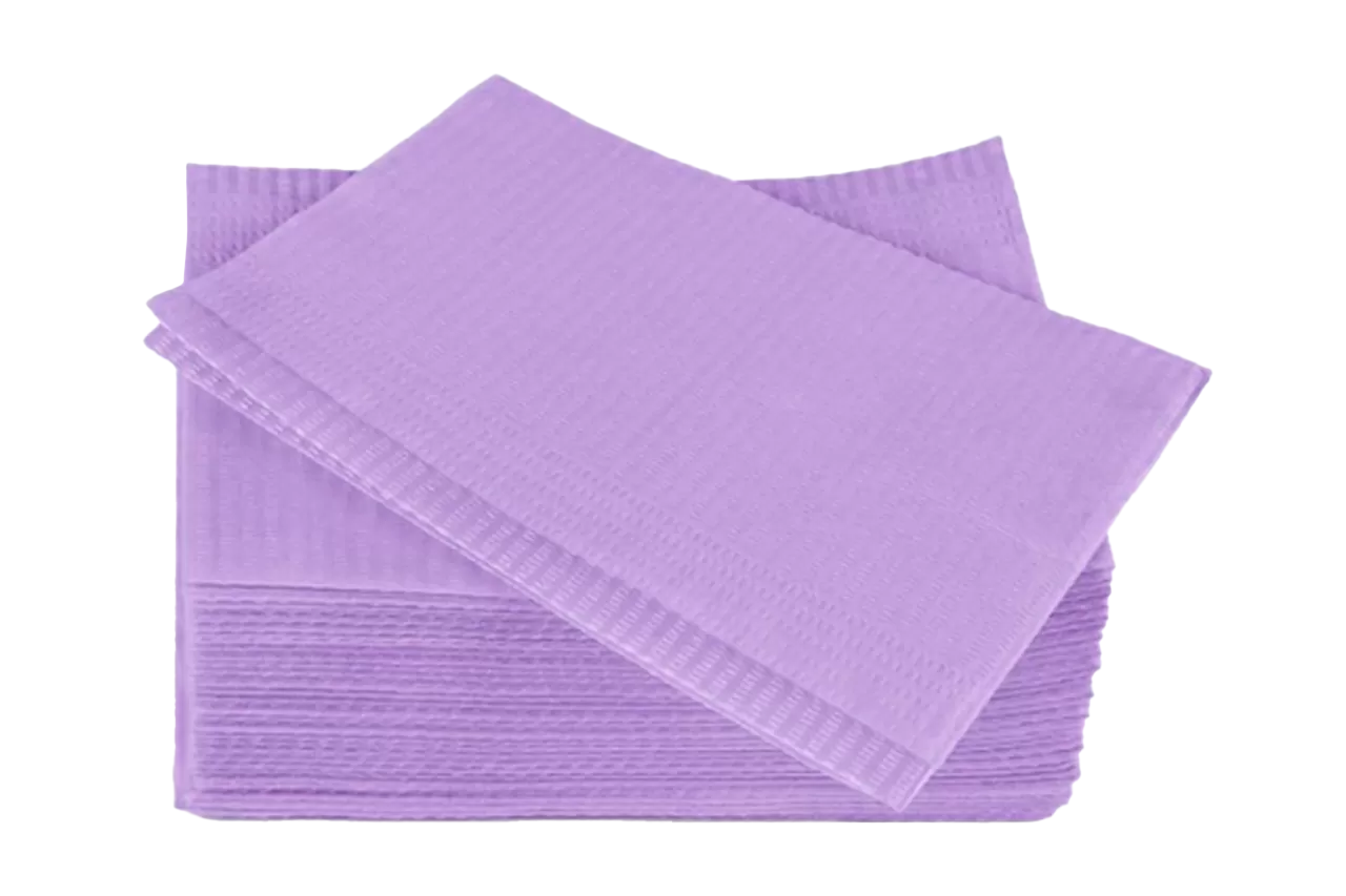 Medicom Dry-back Dental Bibs лиловые (500 шт.)
