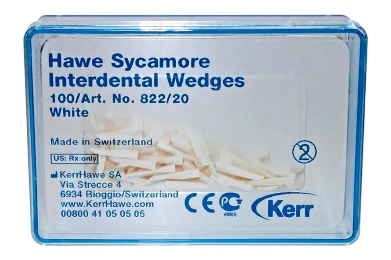 822/20 Клинья Sycamore Interdental деревянные белые (100 шт.)