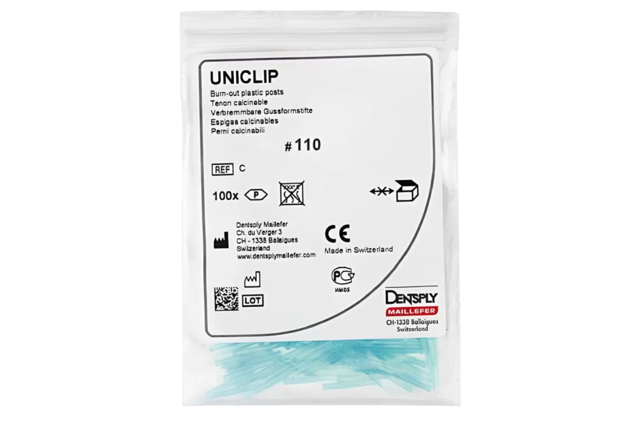 Беззольные штифты Uniclip N110 Синие (1 мм. x 100 шт.)