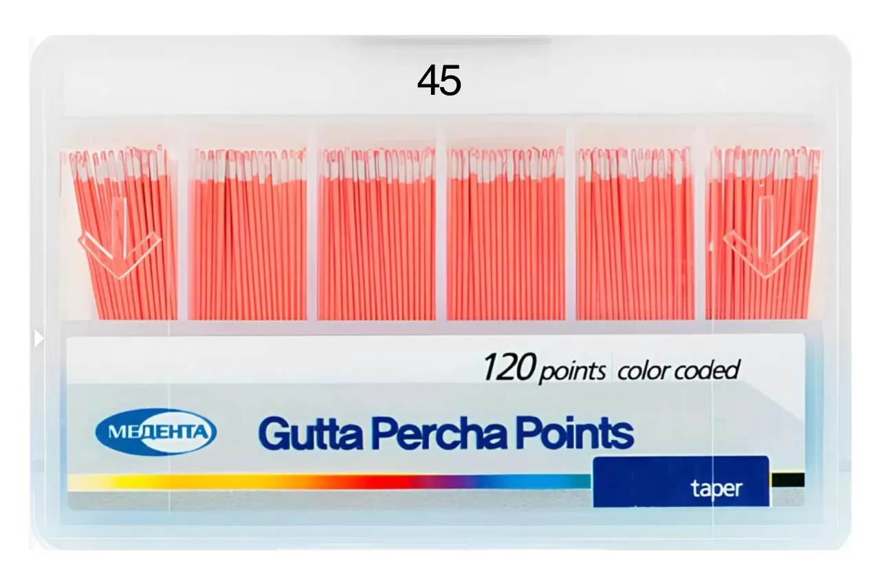 Гуттаперча Meta Biomed N45 .02 (120 шт.)