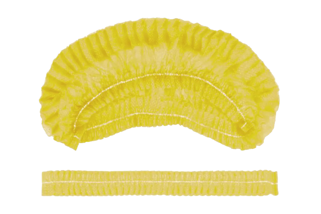 Шапочки Гекса Шарлотта на резинке / желтые (125 шт.)
