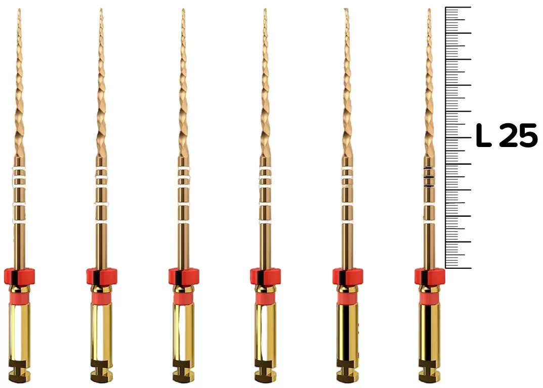 ProTaper Gold F2 25мм ster машинные (6шт), Dentsply