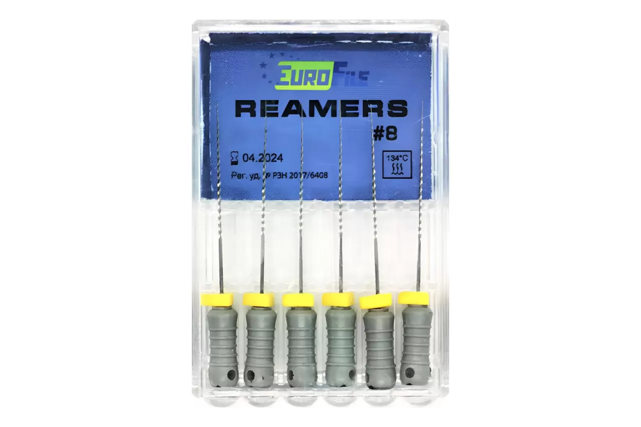 Reamers Eurofile N08 L31 ручной (6 шт.)