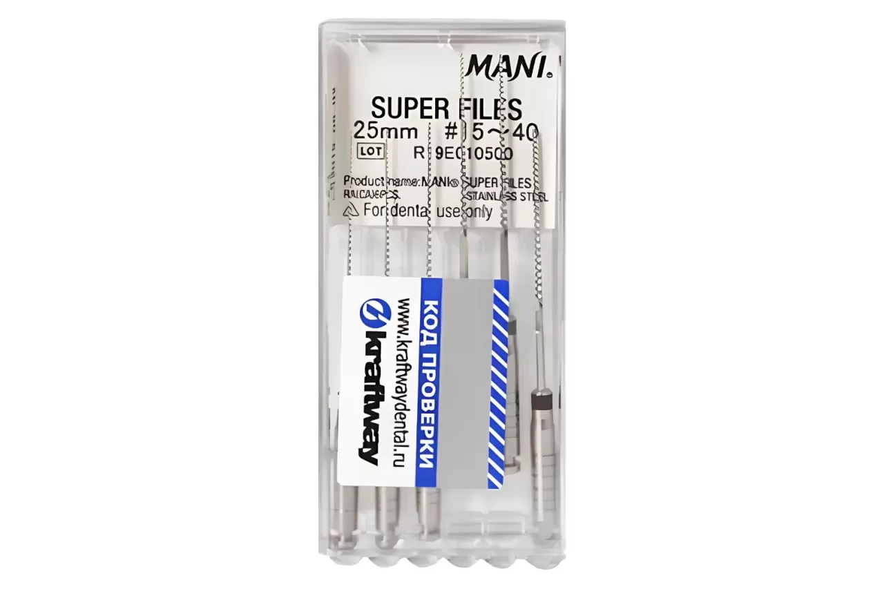 Super Files Mani N15/40 L25 машинный (6 шт.)