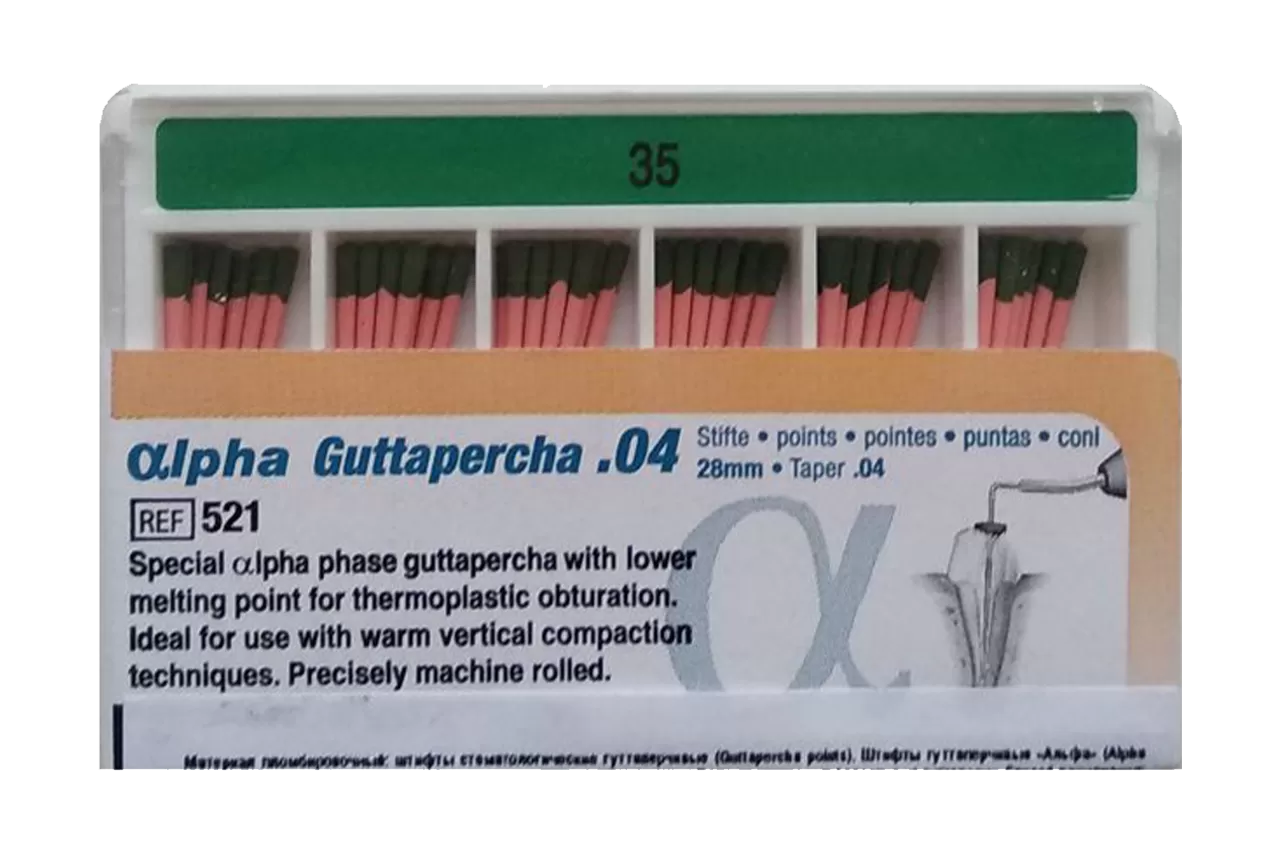 Alpha Гуттаперча .04 N35 (60 шт.)