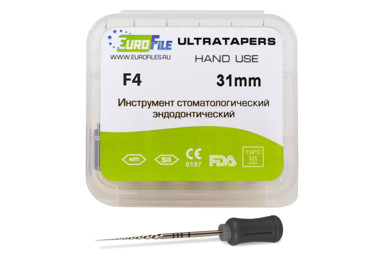 Ручные файлы 31мм F4 (6шт), Еврофайл