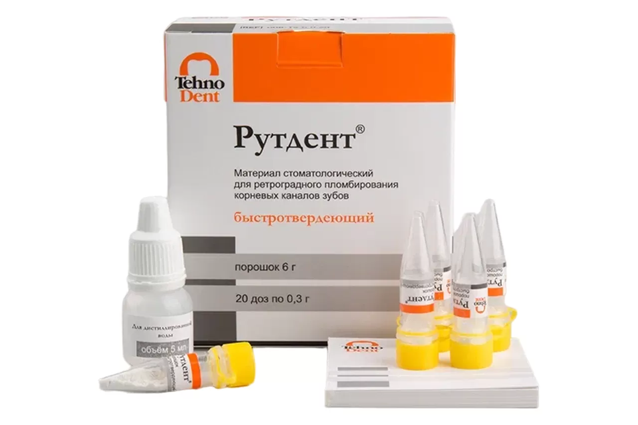 Рутдент (20 доз по 0,25 гр.) на основе МТА для закрытия перфораций