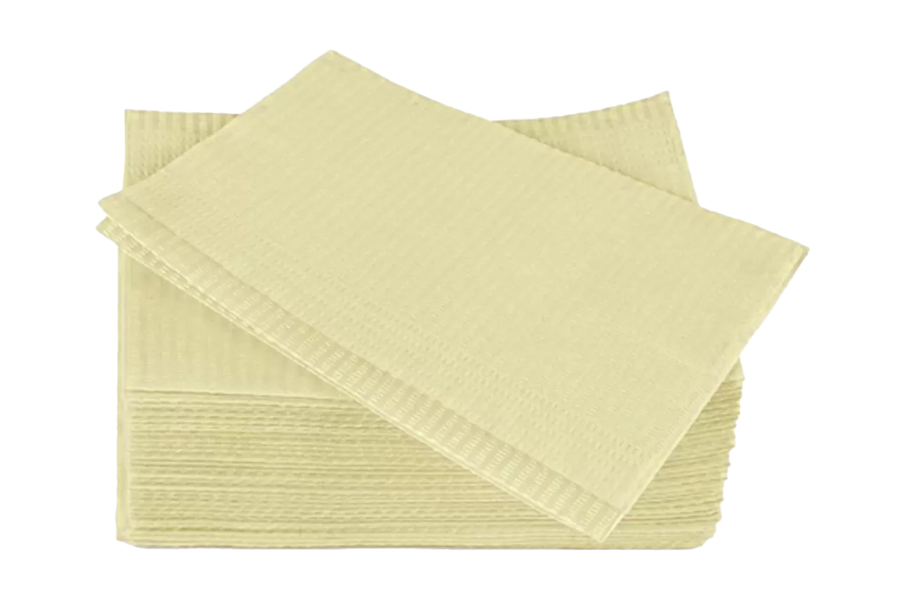 Medicom Dry-back Dental Bibs желтые (500 шт.)