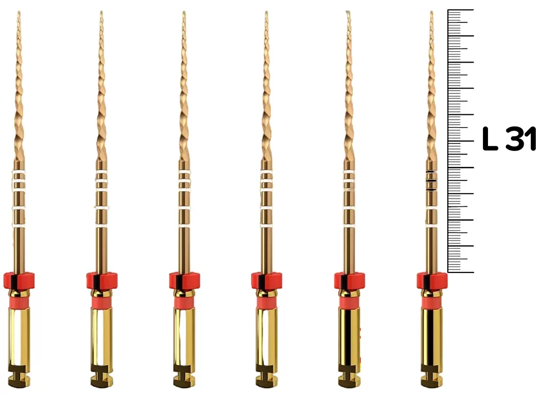 ProTaper Gold F2 31мм ster машинные (6шт), Dentsply