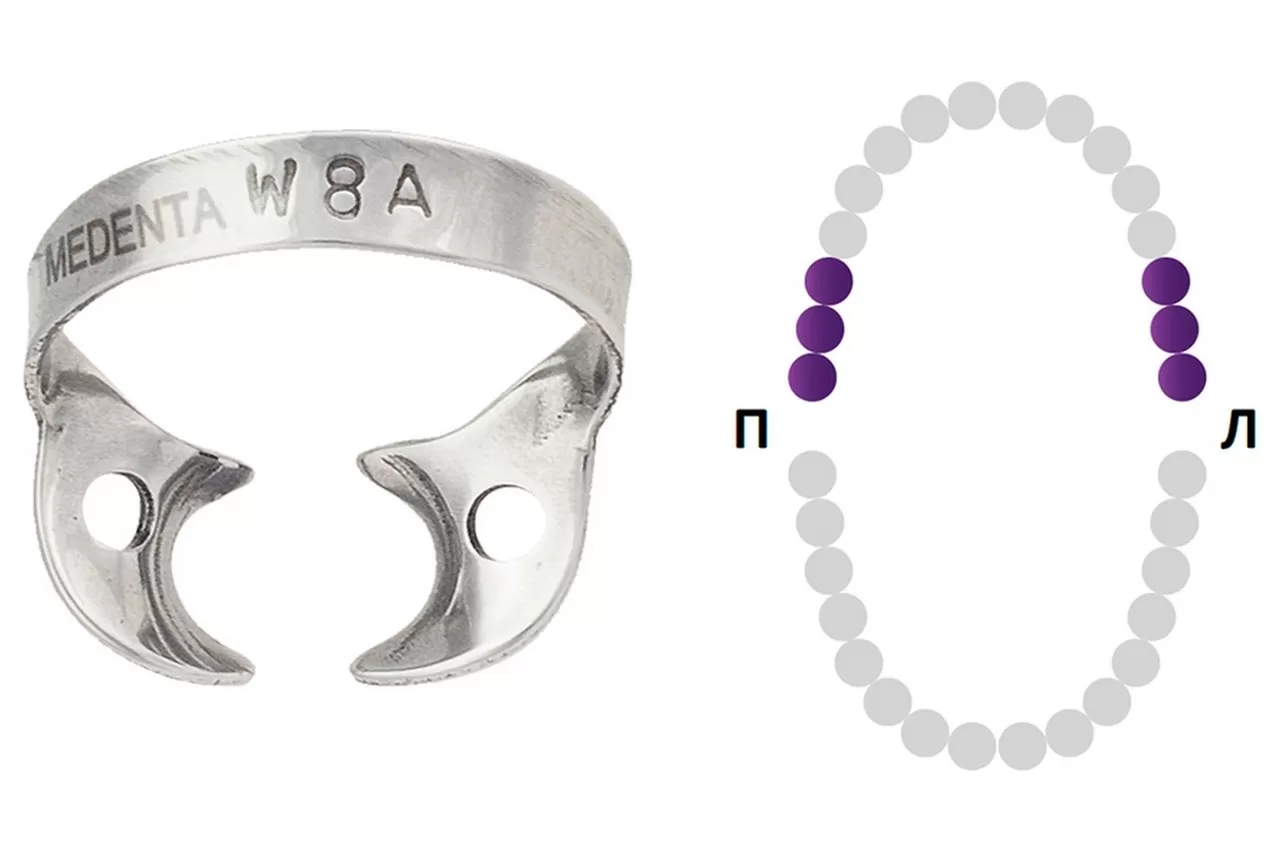 Крепление Раббердам Медента W8A
