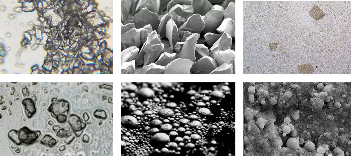 абразивы под микроскопом