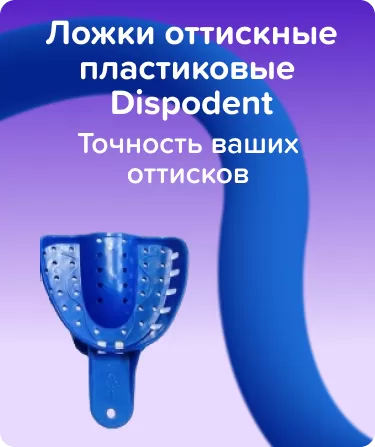 Ложка слеп. пласт. перф. B-3 (L) Dispodent -