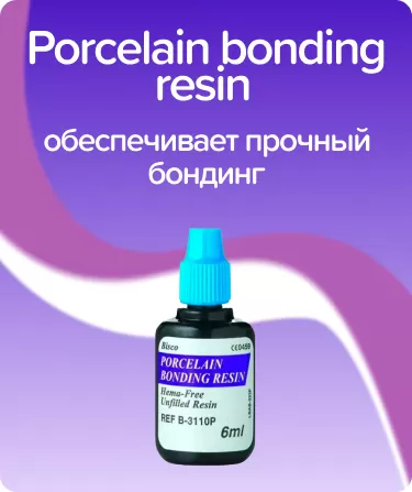 Porcelain bonding resin