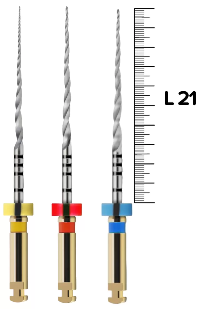 ProTaper Next X1-X3/21 мм машинные (3 шт.)