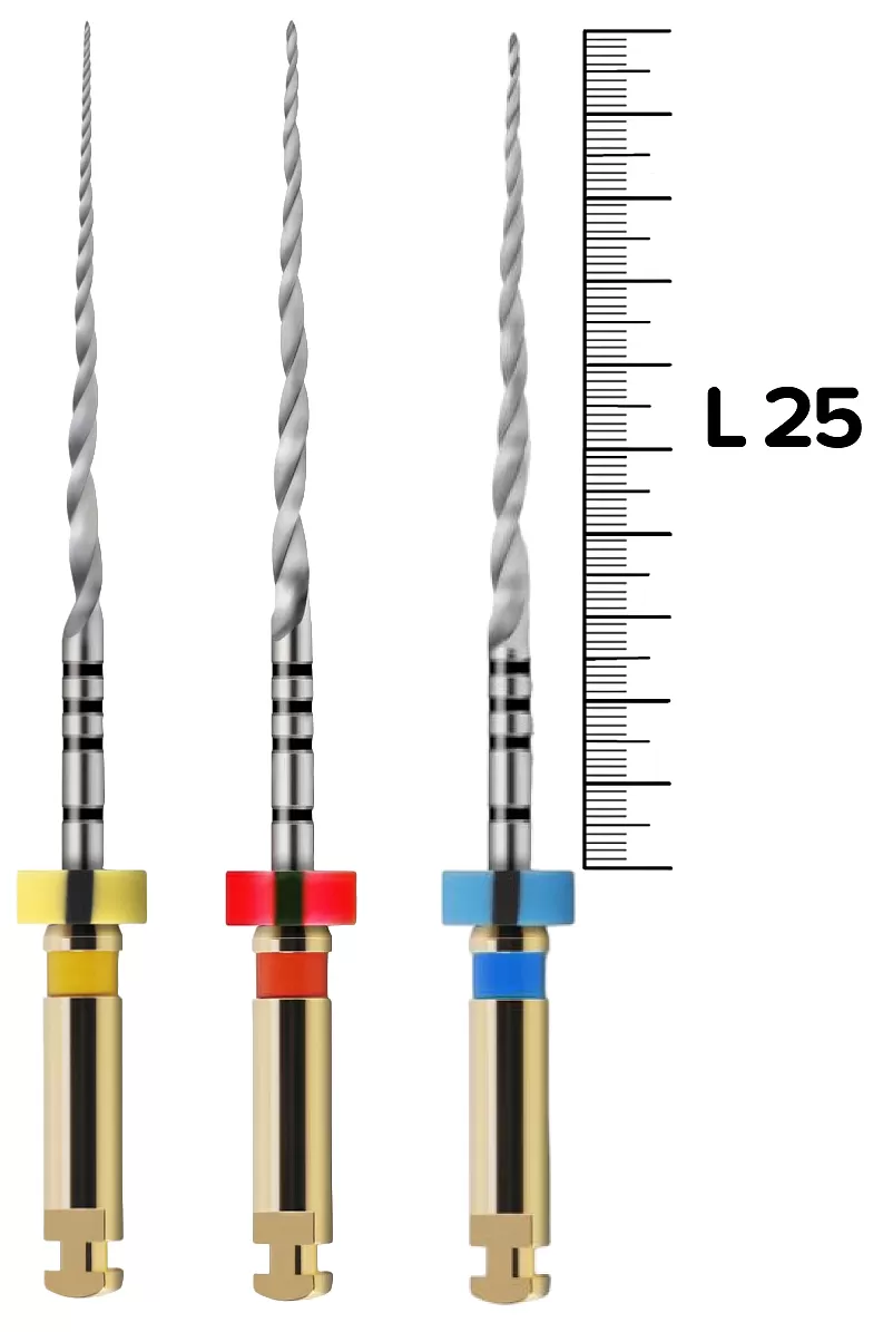 ProTaper Next X1-X3/25 мм машинные (3 шт.)