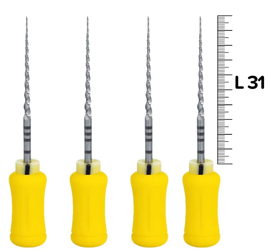 Ручные файлы 31мм F1 (6шт), Еврофайл