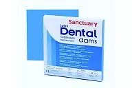 Коффердам Latex Dental Dams, голубой, средний, мята, 152x152 мм, мята (36 шт.)