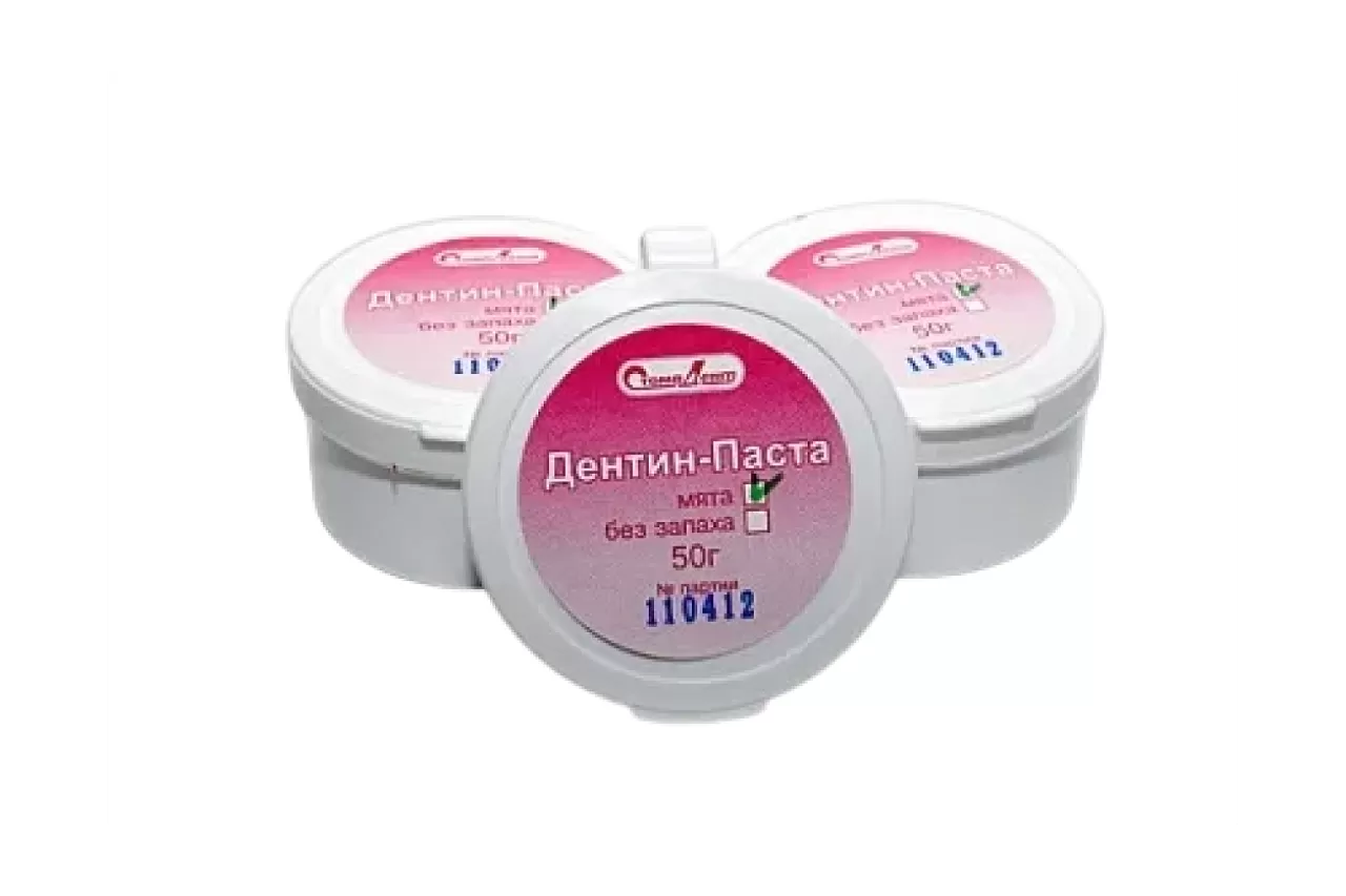 Дентин-паста без эвгенола, со вкусом мяты (1 x 50 гр.) Стоматенд