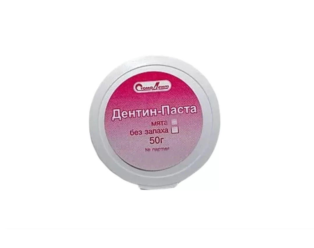 Дентин-паста без эвгенола, со вкусом мяты (1 x 50 гр.) Стоматенд