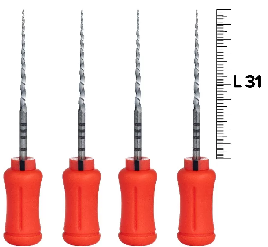 Ручные файлы 31мм F2 (6шт), Еврофайл