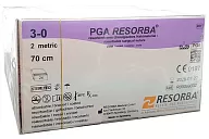 ПГА (полигликолид) PA10235 2/0 (3), 70 см, игла HR 35 кол. 35 мм, 1/2, фиол. (24 шт.)