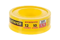 Фум лента STAYER ширина 12мм, плотность 0.25г/см3 (10 м)