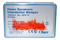 822/10 Клинья Sycamore Interdental деревянные оранжевые (100 шт.)