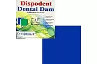 Коффердам латексный Dental Dam (синий, плотный 0,22 мм) 152х152 мм (36 шт.)