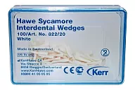 822/20 Клинья Sycamore Interdental деревянные белые (100 шт.)