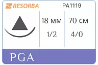 ПГА Ресорба PA1119 3/0 USP, 70 см, игла HS 22, неокр. (1 шт.)
