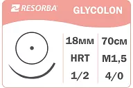 Гликолон PB 40605К 1.5 EP 4-0 USP, 0.70 m, игла HRT 18, (24 шт.)